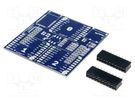 Adapter; pin strips; Interface: I2C,UART; 63x61mm; TI LaunchPad MODULOGY