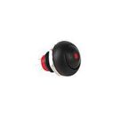 PUSHBUTTON SW, MINIATURE, SPST, BLK/RED