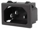 Connector: AC supply; socket; male; 10A; 250VAC; IEC 60320; C14 (E) CANAL ELECTRONIC