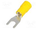 Tip: fork; M5; Ø: 5.2mm; 4÷6mm2; crimped; for cable; insulated BM GROUP