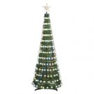 LED Christmas tree with light chain and star, 1.5 m, indoor, controller, timer, RGB, EMOS
