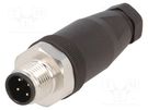 Plug; M12; PIN: 4; male; A code-DeviceNet / CANopen; for cable IFM ELECTRONIC