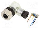 Plug; M12; PIN: 4; female; A code-DeviceNet / CANopen; for cable IFM ELECTRONIC