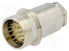 Connector: M27; ZYLIN; plug; male; soldering; for cable; PIN: 21 LAPP