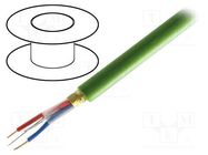 Wire; 2x2x0.8mm2; EiB/KNX; solid; Cu; PVC; green; 500m; Øcable: 6.1mm BELDEN