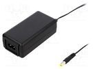 Power supply: switched-mode; 24VDC; 1.5A; Out: 5,5/2,1; 36W; 0÷40°C SUNNY