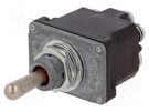 Switch: toggle; Pos: 3; DP3T; (ON)-OFF-(ON); 6A/230VAC; 10A/28VDC HONEYWELL