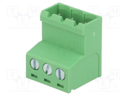 Pluggable terminal block; 5mm; ways: 3; straight; plug; male; green DEGSON ELECTRONICS 2EDGKR-5.0-03P14