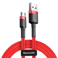 Baseus Cafule Cable Durable Nylon Braided Wire USB / micro USB QC3.0 1.5A 2M red (CAMKLF-C09), Baseus