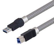 USB CABLE, 3.0 A-B PLUG, 1.5M, METALLIC
