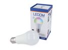 LED lemputė E27 230V A60 10W RGBW, spalvota, Wi-Fi, TUYA, LEDOM