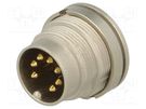 Connector: M16; socket; male; soldering; PIN: 7; 5A; 60V; IP40 LUMBERG