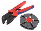 Tool: for crimping; non-insulated terminals,ring tube terminal KNIPEX