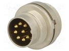 Connector: M16; socket; male; soldering; PIN: 8; 5A; 60V; IP40 LUMBERG
