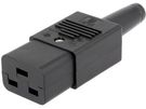 Connector:IEC 60320,AC mains;straight,C19 (J);plug;female