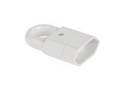 White flat socket with holder GP2C