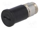 Adapter; cylindrical fuses; 6.3x32mm; 16A; black; 500VAC; UL94V-0 SCHURTER
