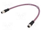 Cable: for sensors/automation; PIN: 5; M12-M12; 300mm; plug; plug IFM ELECTRONIC