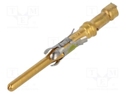 Contact; male; 16; brass; gold-plated; 0.12÷0.5mm2; 26AWG÷20AWG TE Connectivity 66182-1