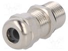 Cable gland; with long thread; PG7; IP68; brass HUMMEL