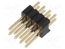 Pin header; pin strips; male; PIN: 8; straight; 1.27mm; THT; 2x4 CONNFLY