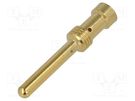 Contact; male; copper alloy; gold-plated; 2.5mm2; Han E®; crimped HARTING