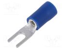 Tip: fork; M3; Ø: 3.2mm; 1.5÷2.5mm2; crimped; for cable; insulated NINIGI