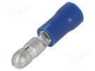 Terminal: round; male; Ø: 4mm; 1.5÷2.5mm2; crimped; for cable; blue NINIGI