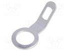 Tip: solder lug ring; 0.5mm; M4; Ø: 4.3mm; screw; angled 45° OSTERRATH