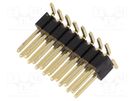 Pin header; pin strips; male; PIN: 16; vertical; 1.27mm; SMT; 2x8 CONNFLY