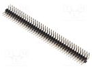 Pin header; pin strips; male; PIN: 80; angled 90°; 2mm; THT; 2x40 CONNFLY