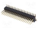 Pin header; pin strips; male; PIN: 40; vertical; 1.27mm; SMT; 2x20 CONNFLY