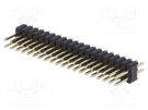 Pin header; pin strips; male; PIN: 40; straight; 1.27mm; THT; 2x20 CONNFLY