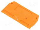 End/partition plate; orange; 279; 2x27x52mm; 279-9 WAGO