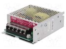 Power supply: switched-mode; for building in,modular; 50W; 12VDC TRACO POWER