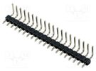 Pin header; pin strips; male; PIN: 20; angled 90°; 2.54mm; THT; 1x20 CONNFLY