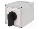 Switch: cam switch; Stabl.pos: 3; 32A; 1-0-2; in housing; Poles: 4 LOVATO ELECTRIC