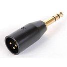 1/4 in Stereo Male to Male XLR - Gold