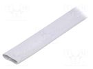 Insulating tube; silicone; light grey; -30÷200°C; Øint: 16mm; L: 1m FIX&FASTEN