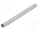 Insulating tube; silicone; light grey; -30÷200°C; Øint: 10mm; L: 1m FIX&FASTEN