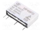 Relay: electromagnetic; SPST-NO; Ucoil: 5VDC; 5A; 5A/250VAC; PCB HONGFA RELAY