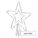 Standard LED intercon. Christmas star, 28.5 cm, outdoor and indoor, cool white, EMOS