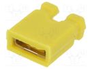 Jumper; pin strips; female; open; 2.54mm; 1x2; yellow NINIGI