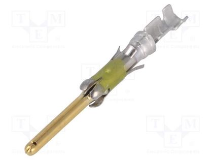Contact; male; 16; brass; selectively gold plated; 0.2÷0.6mm2 TE Connectivity 66103-4