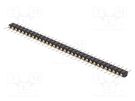 Pin header; pin strips; male; PIN: 32; straight; 2.54mm; THT; 1x32 CONNFLY