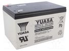 Re-battery: acid-lead; 12V; 14Ah; AGM; maintenance-free; 4.2kg YUASA