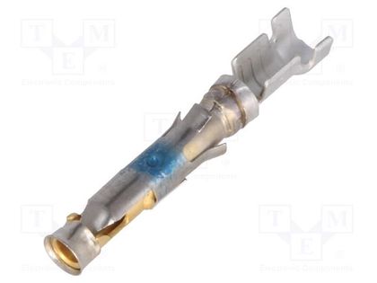 Contact; female; 16; brass; selectively gold plated; 0.8÷1.4mm2 TE Connectivity 66101-4