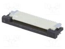 Connector: FFC/FPC; horizontal; PIN: 20; top contacts,ZIF; SMT Riverdi
