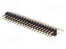 Pin header; pin strips; male; PIN: 40; horizontal; 2mm; SMT; 2x20 CONNFLY