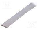 Insulating tube; silicone; light grey; -30÷200°C; Øint: 14mm; L: 1m FIX&FASTEN